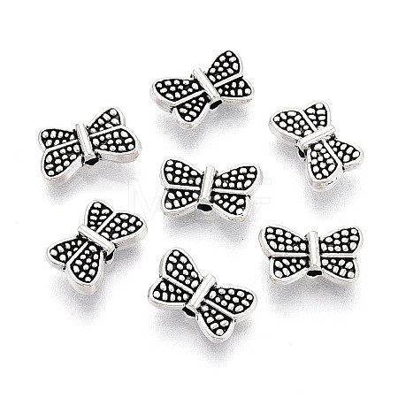 Tibetan Style Alloy Beads TIBEB-T004-14AS-1