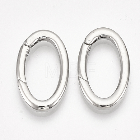 Non-Tarnish 304 Stainless Steel Spring Gate Rings STAS-S079-87-1