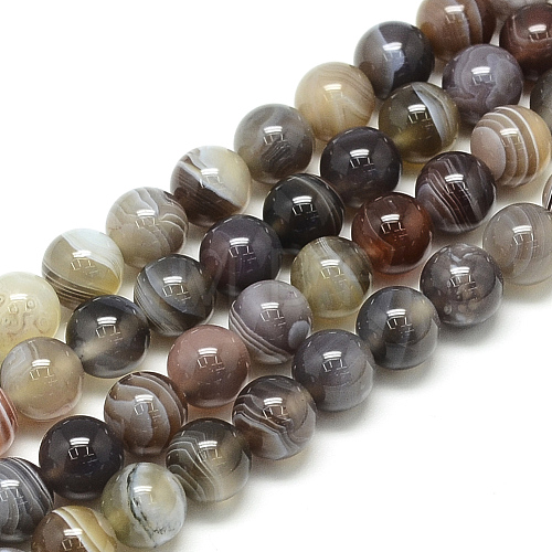 Natural Botswana Agate Beads Strands X-G-S150-24-6mm-1