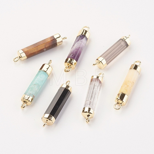 Natural Gemstone Links connectors G-F527-11-1