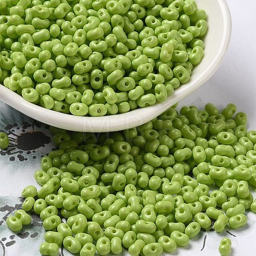 Baking Paint Glass Seed Beads SEED-K009-01B-15-1