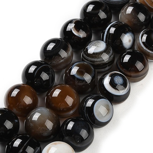 Natural Eye Agate Beads Strands G-NH0019-F01-03-1