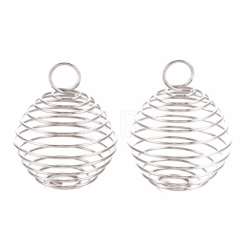 304 Stainless Steel Wire Pendants X-STAS-ZX013-22-25mm-P-1