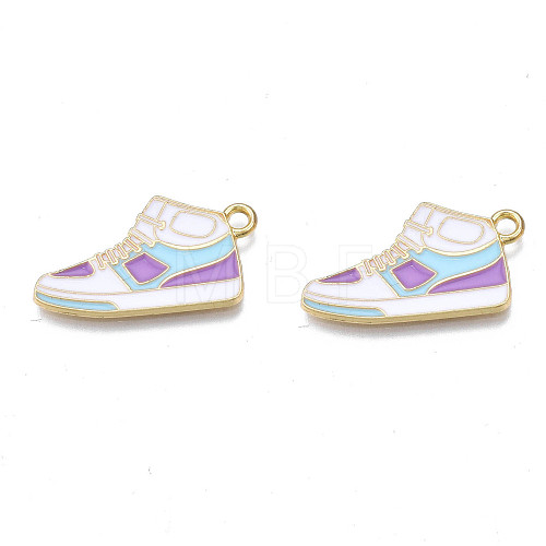 Alloy Enamel Shoes Pendants X-PALLOY-N170-023A-NR-1