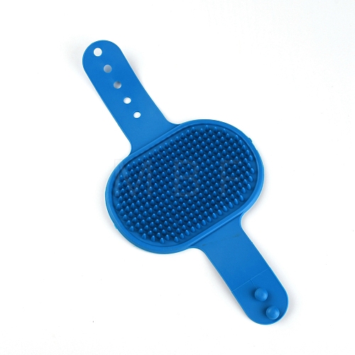 TPR(Thermoplastic Rubber) Bath Grooming Shedding Brush Soothing Massage Rubber Comb AJEW-WH0189-91A-1