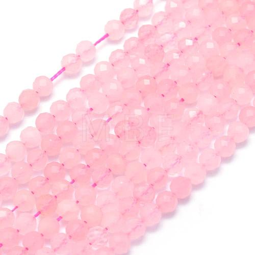 Natural Rose Quartz Beads Strands G-E411-26-3mm-1