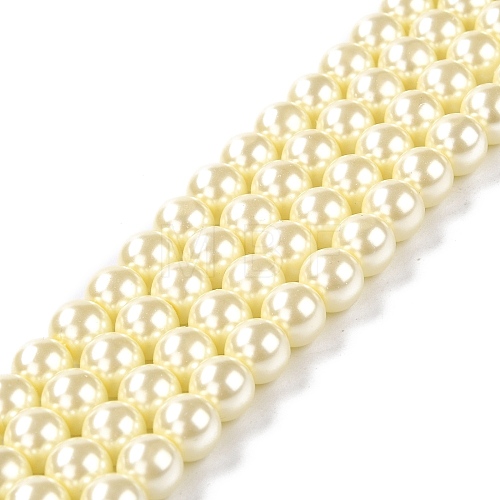 Eco-Friendly Glass Pearl Beads HY-J002-8mm-HX003-1