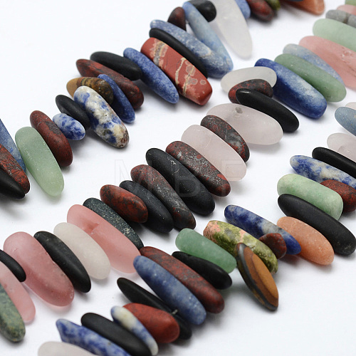 Natural & Synthetic Mixed Gemstone Bead Strands X-G-P211-1
