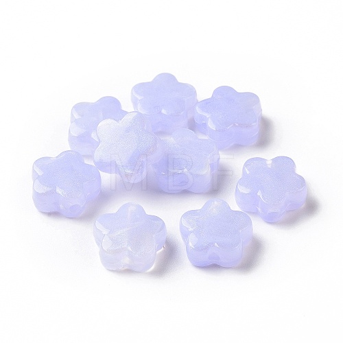 Opaque Acrylic Beads X-OACR-E014-13H-1