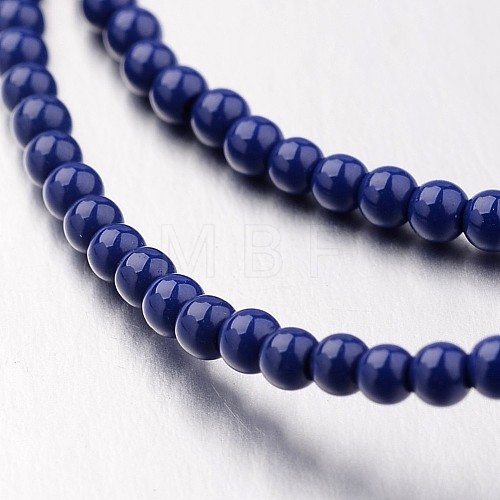 Non-magnetic Synthetic Hematite Bead Strands G-F301-2mm-04-1