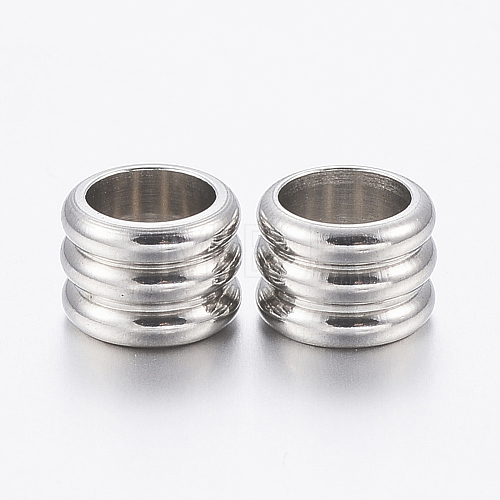 304 Stainless Steel Beads STAS-K181-09-06P-1