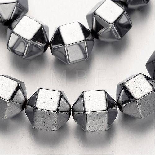 Electroplate Non-magnetic Synthetic Hematite Bead Strands G-F300-29A-01-1