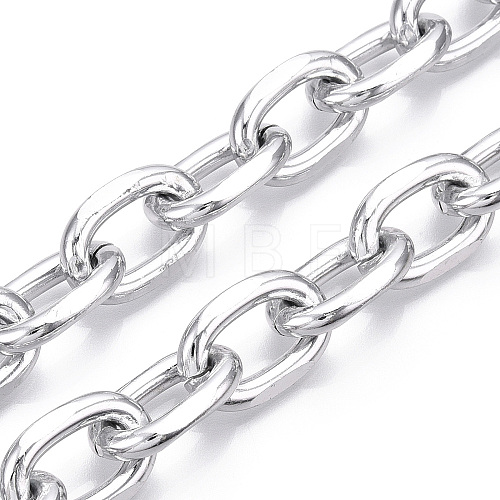 Aluminum Faceted Cable Chain CHA-N003-32S-1