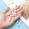 Letter Acrylic European Large Hole Beads OPDL-R050-10mm-I-6