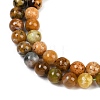 Natural Green Opal Beads Strands G-K245-A17-A04-3