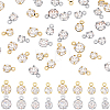 80Pcs 8 Styles Brass Pendants KK-BBC0025-90-1