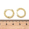 Brass Micro Pave Clear Cubic Zirconia Hoop Earrings EJEW-C182-05B-G-5