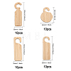 40Pcs 4 Style Blank Wood Plant Labels AJEW-CA0003-79-2