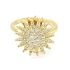 Daisy Rotatable Open Cuff Rings for Women LS-RJEW-S402-05G-3