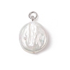 Natural Keshi Pearl Pendants PALLOY-JF04189-01-1