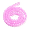 Baking Painted Imitation Jade Glass Bead Strands X-DGLA-A034-J6MM-A49-2