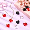18Pcs 3 Colors Spray Painted Glass Pendants GLAA-YW0004-33-5