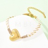 304 Stainless Steel Link Bracelets BJEW-K303-02A-1