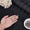 20Pcs Stainless Steel Round Snake Chain Necklaces with Ball NJEW-OC0001-08P-3