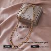 Vintage 304 Stainless Steel Cable Chain Necklaces for Women QF0700-3-1