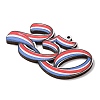 Independence Day Printed Wooden Big Pendants WOOD-B012-01B-2