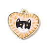 Printed Alloy Pendants ENAM-F160-06D-G-1