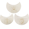 3Pcs Moon Wood Card Stand for Tarot PW-WG7F0AD-01-1