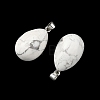 Natural Howlite Pendants GG-K002-08A-28-2