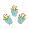 Alloy Enamel Pendants ENAM-G211-01G-01-4