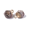Natural Rhodonite Pendants G-N359-18G-12-2
