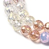 Electroplate Glass Beads Strands EGLA-D300-06-8mm-07-3