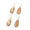 Natural Picture Jasper Teardrop Dangle Earrings EJEW-G331-01G-07-1