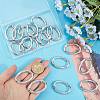 20Pcs Alloy Spring Gate Rings PALLOY-SC0010-53A-P-3