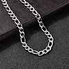 7MM 304 Stainless Steel Figaro Chain Necklaces for Women Men NJEW-B134-04A-P-2