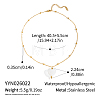 Summer White Resin Love Heart Pendant 304 Stainless Steel Satellite Chain Necklaces for Women PD0685-2-2
