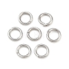 Tarnish Resistant 304 Stainless Steel Open Jump Rings X-STAS-J013-5x0.9mm-01-1