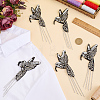 5Pcs Felt Glass Beads Ornament Accessories PATC-FG0003-76-4
