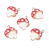 Autumn Theme Alloy Enamel Pendants X-ENAM-E361-08LG-1