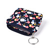 Flower Pattern Cotton Cloth Wallets AJEW-N003-11-3