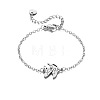 Ocean 304 Stainless Steel Fish Link Bracelets WGAF945-01-2