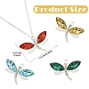 20Pcs 10 Colors Alloy Rhinestones Charms FIND-YW0010-95-3
