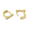Rack Plating Brass Micro Pave Clear Cubic Zirconia Huggie Hoop Earrings for Women EJEW-C097-13G-02-2