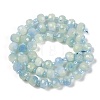 Natural Dyed White Jade Beads Strands G-H057-A22-08-3