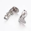 Brass Clip-on Earring Settings X-KK-K225-06-P-2