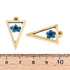 304 Stainless Steel Epoxy Resin Pendants STAS-T072-30-4